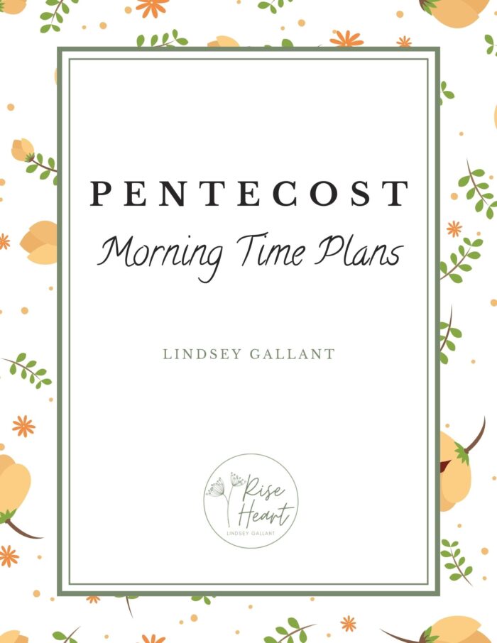 Pentecost Morning Time Plans